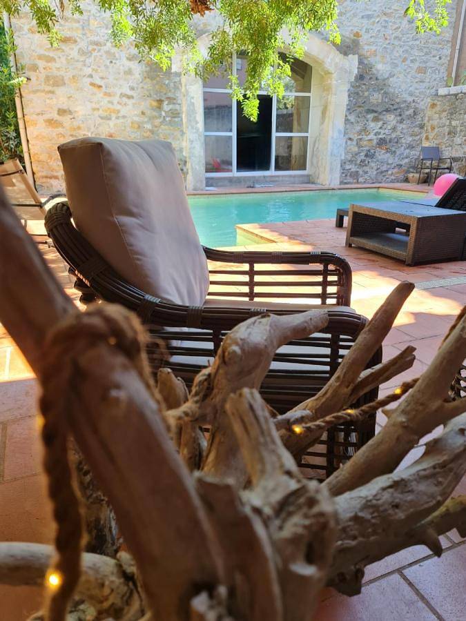 Maison de vacances pour 2 personnes, avec terrasse et piscine à Canet