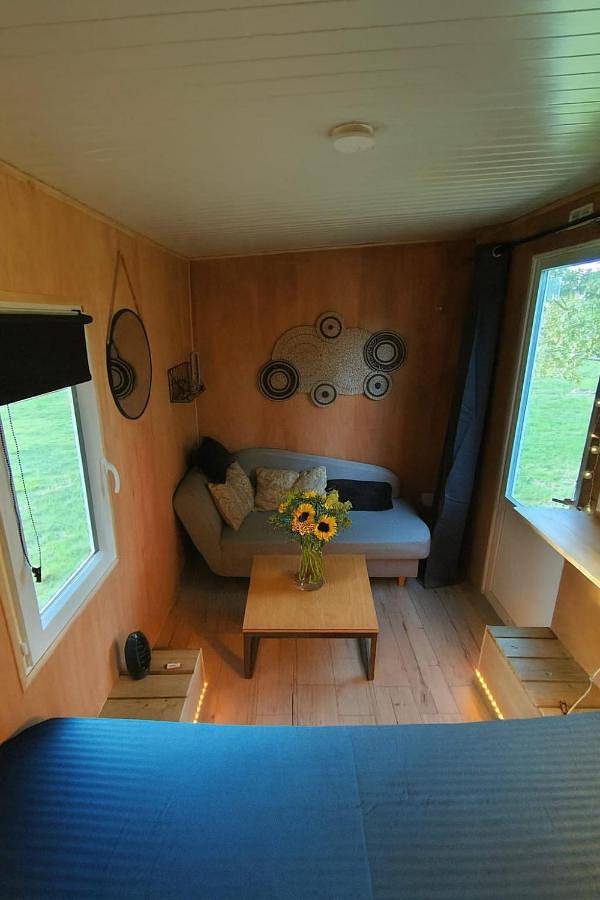 Tente pour 2 personnes, avec terrasse ainsi que jardin et vue, animaux acceptés en Loire-Atlantique - 3