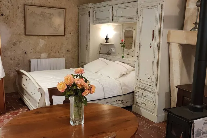Appartement entier, Chambre troglodyte  26m² proche des chateaux de la loire    des circuits a velo in Loches, Région de Loches