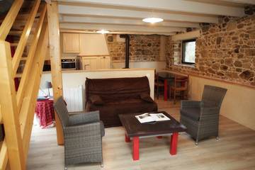 Gîte pour 3 personnes, avec balcon et jardin à Planguenoual