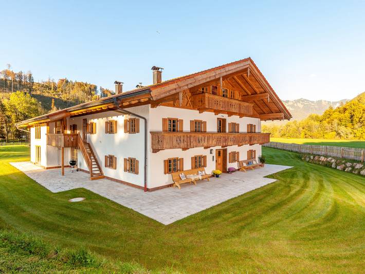 Ferienwohnung für 5 Personen, mit Balkon und Ausblick, mit Haustier in Unterwössen