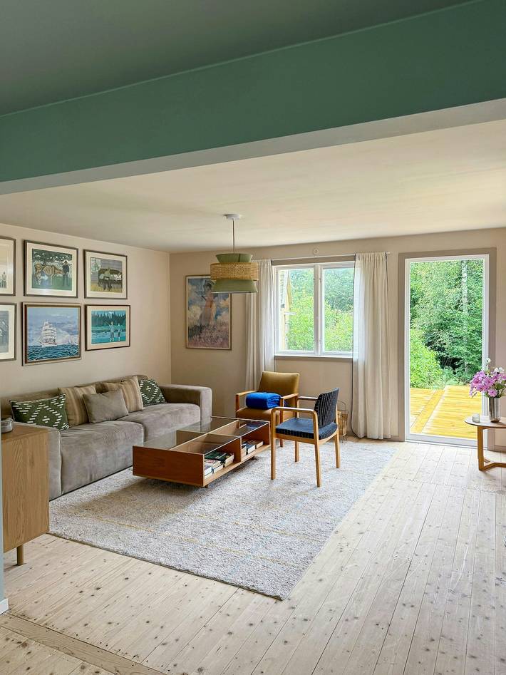 Feriehus for 5 personer, med terrasse, barnevennlig i Blekinge