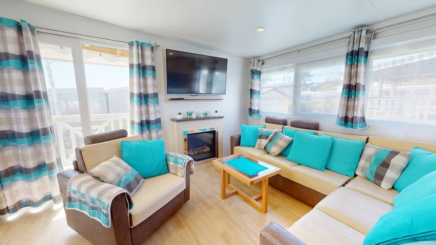 Mobil home pour 4 personnes, avec jardin et terrasse à Brem-sur-Mer - 4