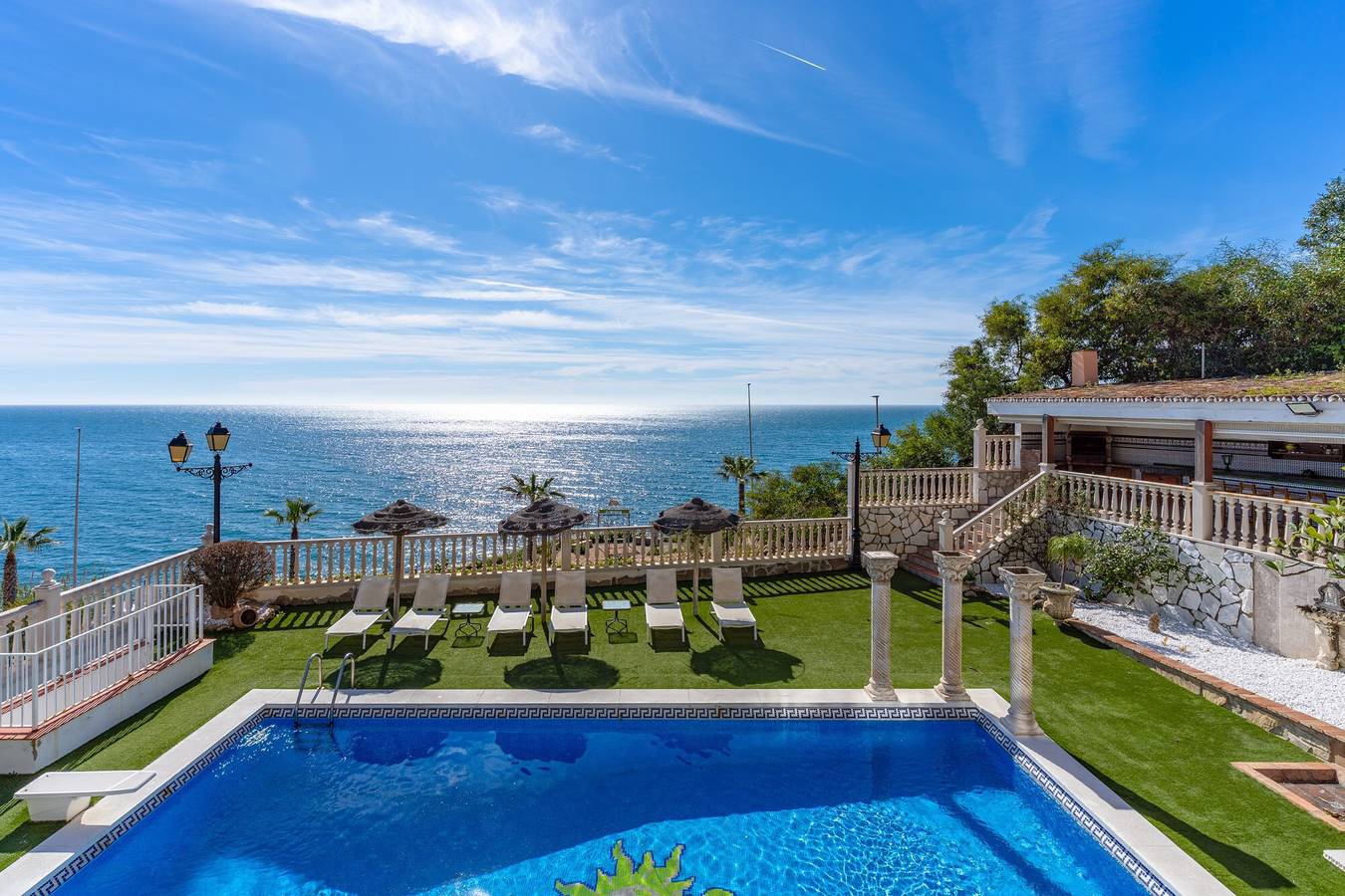 Villa „Sunrise Benalmádena“ mit Meerblick, Wlan und Klimaanlage in Torremuelle, Benalmádena