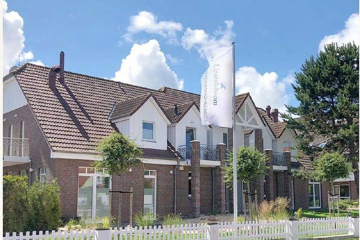Ferienwohnung für 4 Personen, mit Balkon/Terrasse und Pool sowie Sauna und Ausblick auf Langeoog