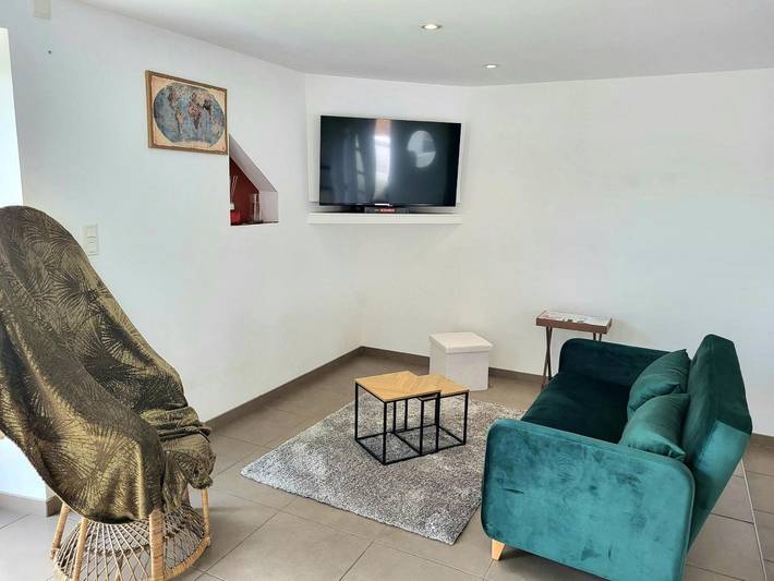 Ferienhaus „Petit Loft, Maison Bord De Mer“ mit privatem Garten und Wlan in Pirou, Coutances und Umgebung