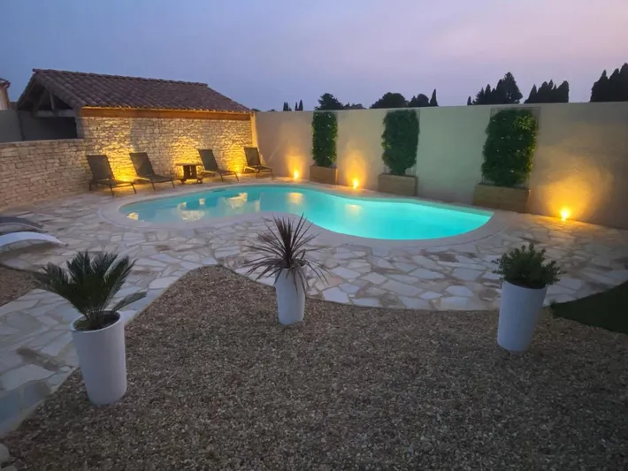 Maison de vacances pour 2 personnes, avec piscine ainsi que jacuzzi et jardin - 1