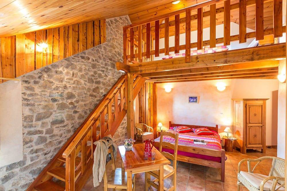 L'Abondance-Familienzimmer-Eigenes Badezimmer-Familie-Bergblick in Saint-Jean-Saint-Nicolas, Nationalpark Écrins