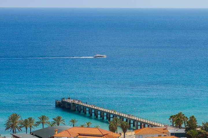 Gästehaus Gonçalves - Terrasse und Meerblick in Porto Santo, Madeira