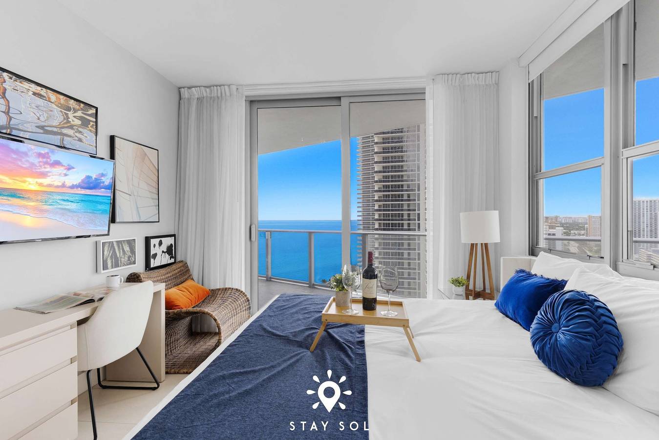 Apartamento entero, Oceanview Resort Stylish 2Br Balcony Bliss in Hollywood Beach (FL), Hallandale Beach