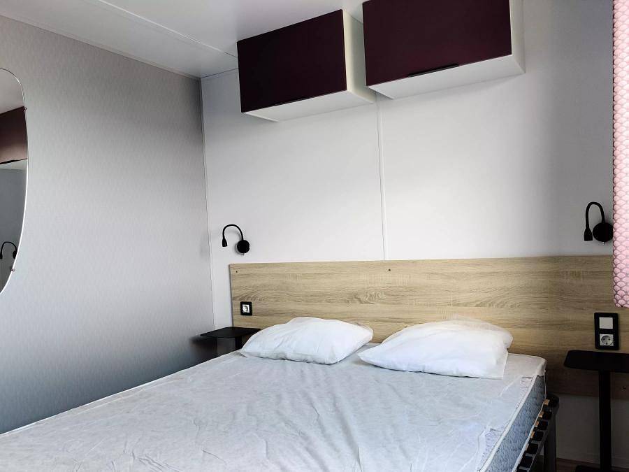 Camping La Bolée d'Air - Mobilhome 6 personas - Caraïbes 3 Habitaciones 4/6 Personas + Tv in Saint-Vincent-sur-Jard, Vandea