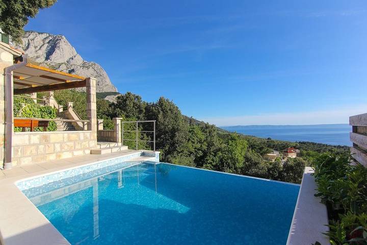 Ferienhaus für 6 Personen, mit Terrasse und Garten, mit Haustier in Baska Voda