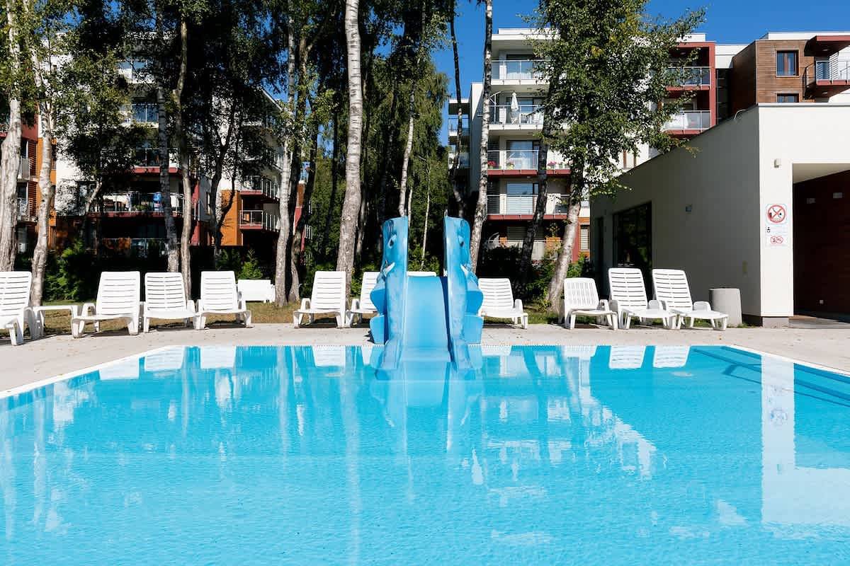 Apartamento entero, Family Apartment | Parking | Pool | 800 m to the Beach in Kołobrzeg, Mar Baltico Polonia