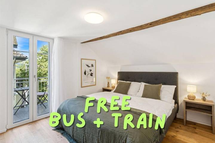 Ferienwohnung für 4 Personen, mit Ausblick und Garten in St. Gallen