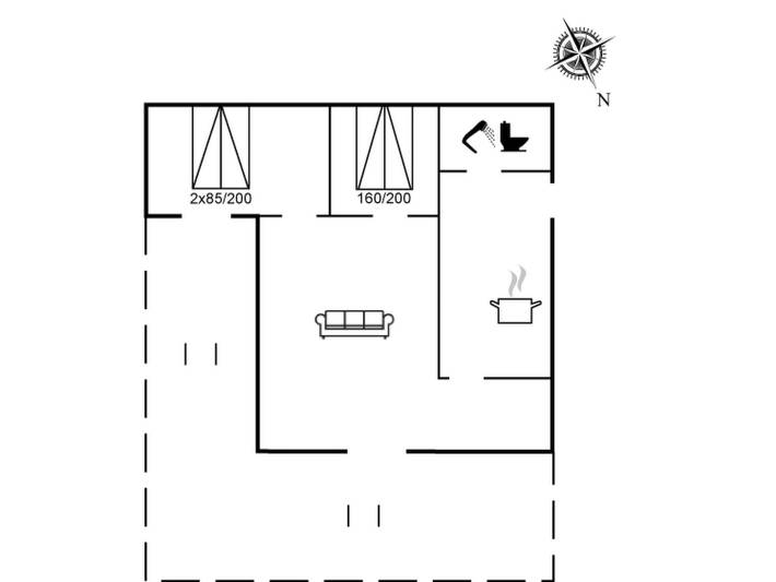 Ferienhaus für 4 Personen, mit Terrasse auf Bornholm - 2