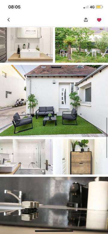 Gîte pour 3 personnes, avec jardin à Ermont
