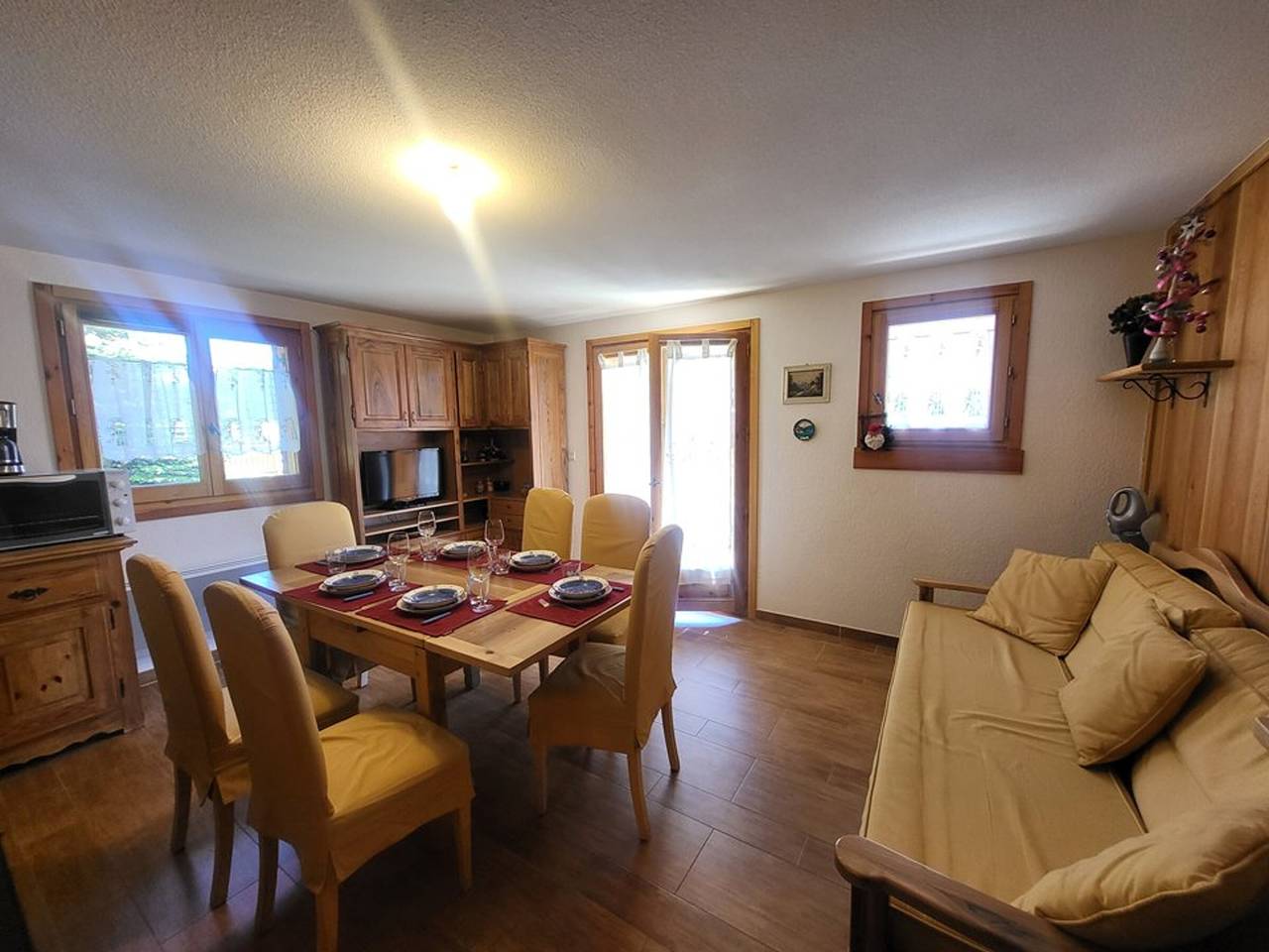 Apartamento entero, Apartamento con gran terraza, 2 dormitorios, garaje y acceso directo a pistas in Montgenèvre, Briançon region