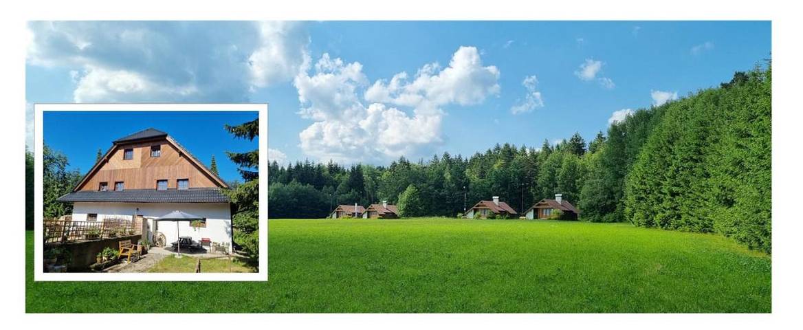 Ferienpark für 6 Personen, mit Ausblick in Tschechien