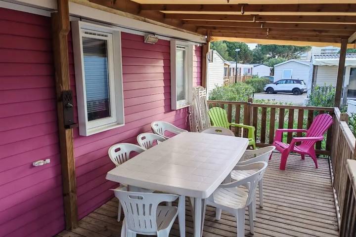 Camping pour 8 personnes, avec Terrasse à Canet-en-Roussillon - 4
