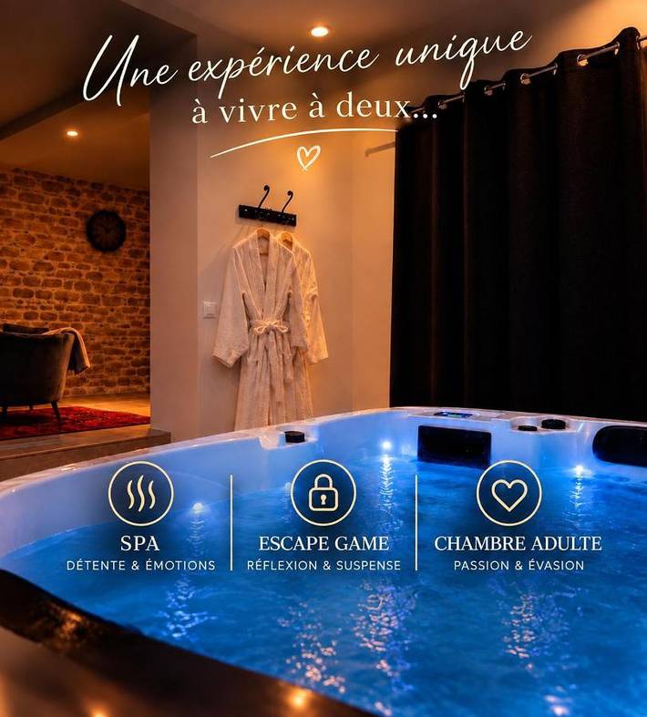 Maison de vacances pour 2 personnes, avec Jacuzzi et Terrasse ainsi que Jardin et Vue