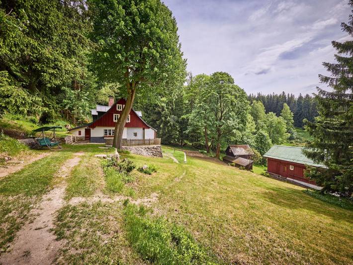 Ferienhaus für 5 Personen, mit Terrasse und Garten sowie Sauna in Nordböhmen - 4