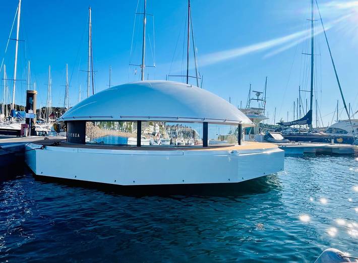 Boot für 2 Personen, mit Terrasse und Whirlpool in Frankreich