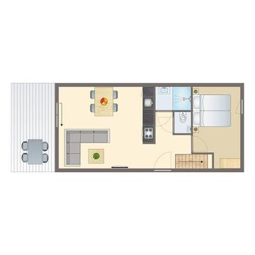 Gîte pour 4 personnes, avec balcon/terrasse et terrasse à Oisterwijk