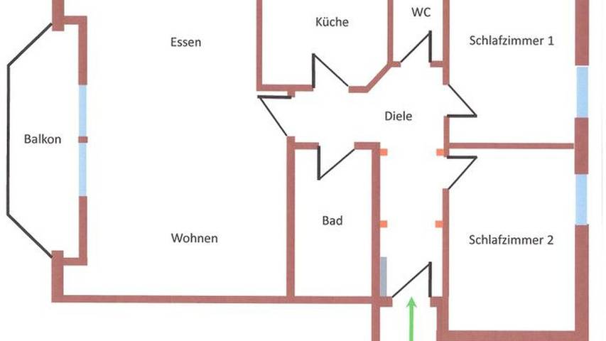 Gîte pour 4 personnes, avec piscine et balcon à Wangen - 4