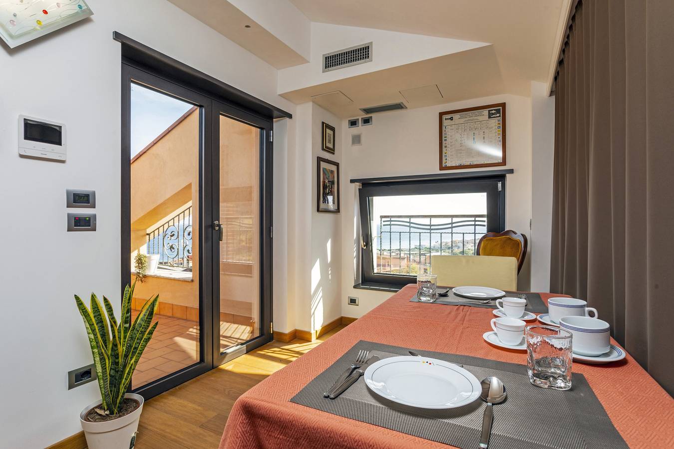 Studio 'The Amphora Lodging' avec vue sur mer, Wi-Fi et climatisation in Furci Siculo, Province de Messina
