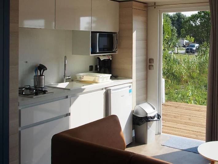 Camping Les Bois Flottés - Mobilheim 2 personen - Mini-Suite Keywest in Salin-de-Giraud, Arles