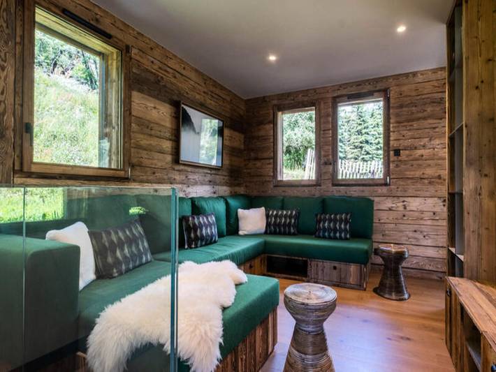 Location de vacances pour 15 personnes, avec sauna et balcon, adapté aux familles à La Clusaz