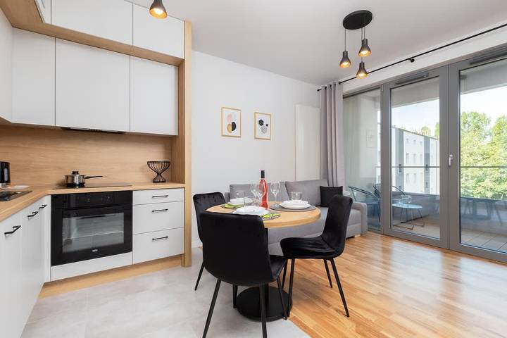 Apartamento entero, Modern Apartment | Balcony and 850 m to the Beach in Gdynia, Zatoka Gdańska