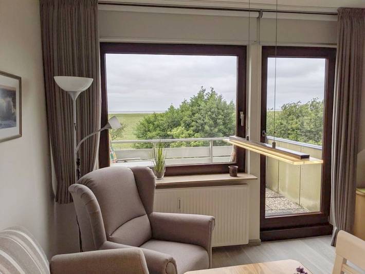 Ferienwohnung mit Meerblick für 2 Personen, mit Balkon