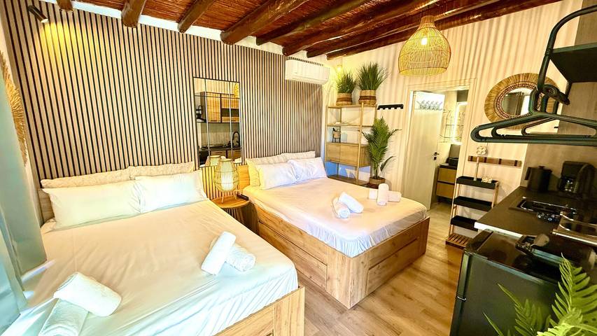 Studio pour 4 personnes, avec balcon