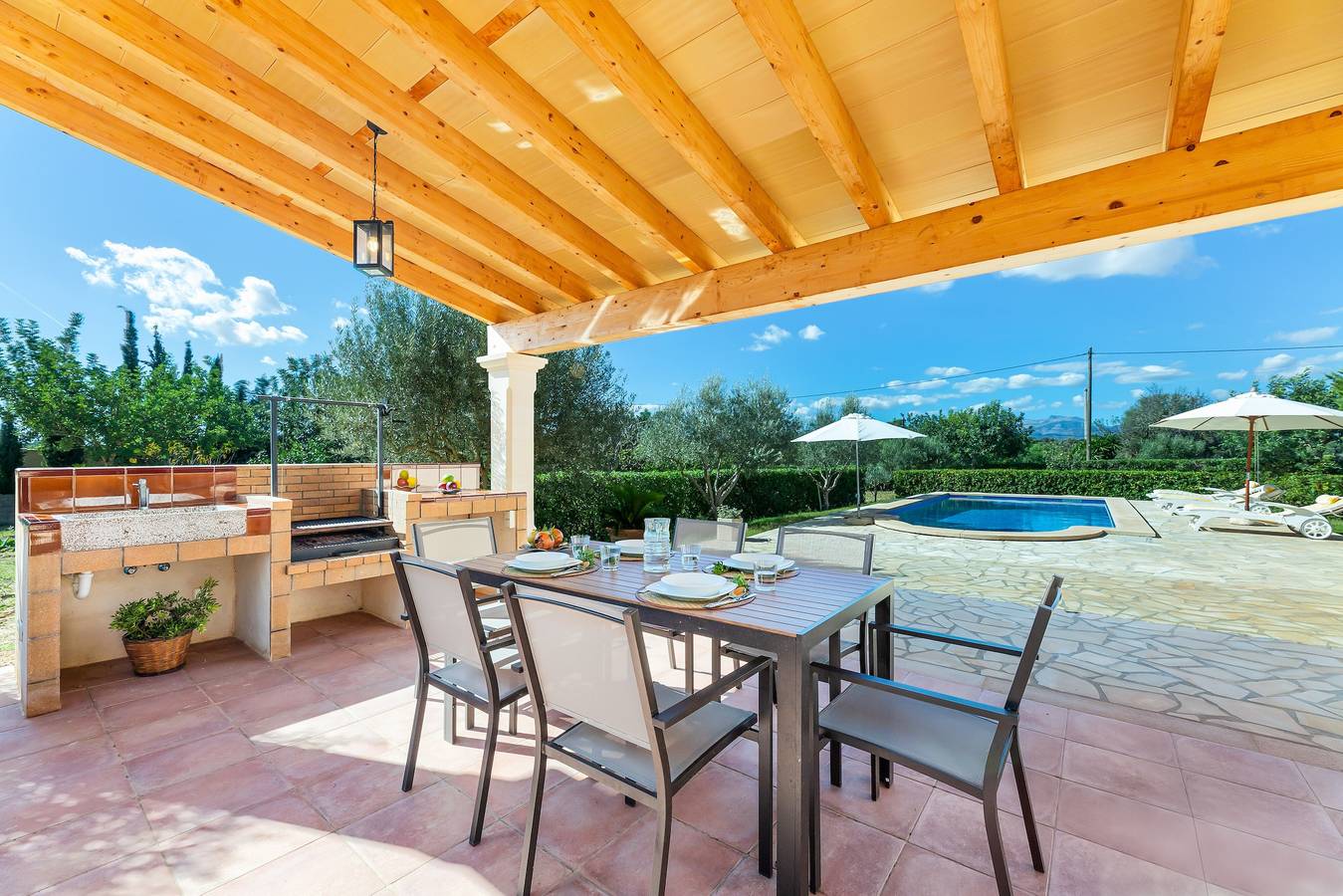 Villa Son Allarga mit Pool, Wlan und Terrasse in Costitx, Mallorca Inselmitte
