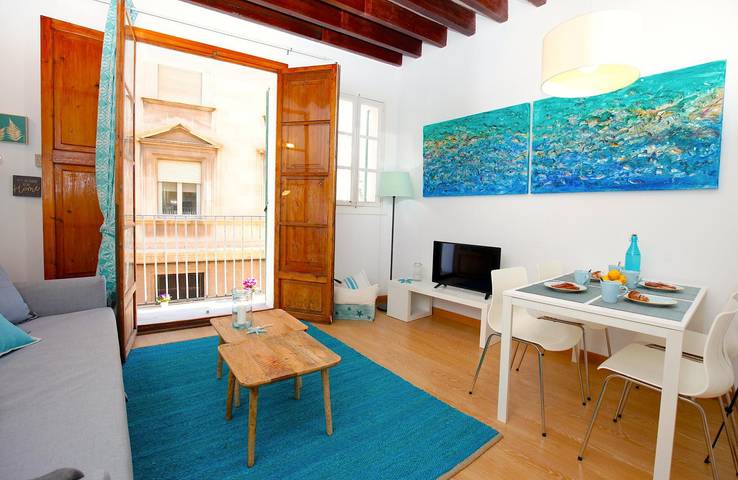 Vakantieappartement voor 2 personen, met balkon/terras, kindvriendelijk in Palma de Mallorca