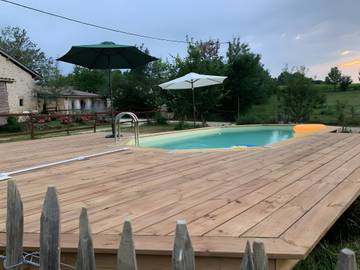 Location de vacances pour 8 personnes, avec jardin à Vérac