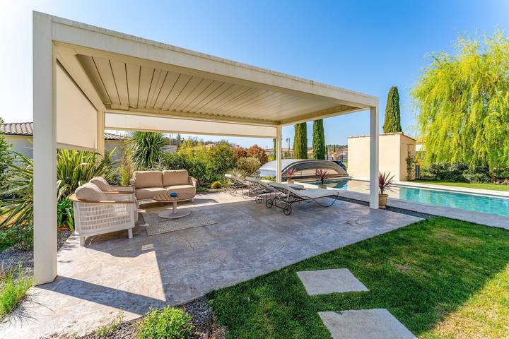 Habitación «Chambre - Piriou» con terraza privada, wifi y aire acondicionado in Fontarèches, Region de Nimes
