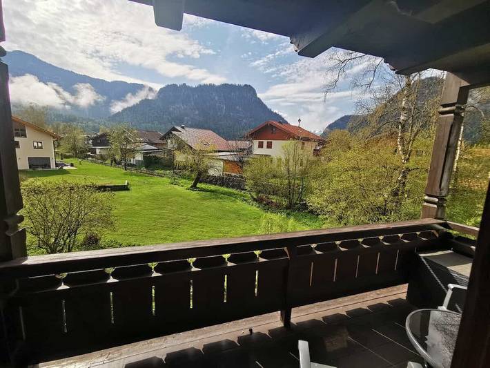 Ganzes Studio, Studio Bergblick mit Bergblick, Balkon & Wlan in Inzell, Bayerische Alpen