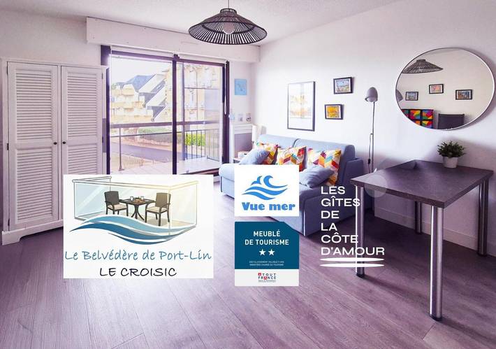 Appartement de vacances pour 2 personnes, avec Balcon ainsi que Terrasse et Vue