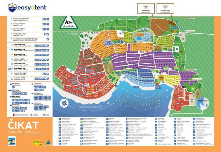 Tente pour 5 personnes, avec jardin ainsi que piscine et vue dans Losinj - 4