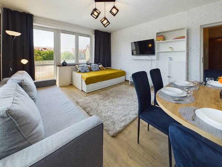 Apartament wakacyjny dla 6 osób, z balkon/ taras, Dla rodziny w Brzeźno (Gdańsk)