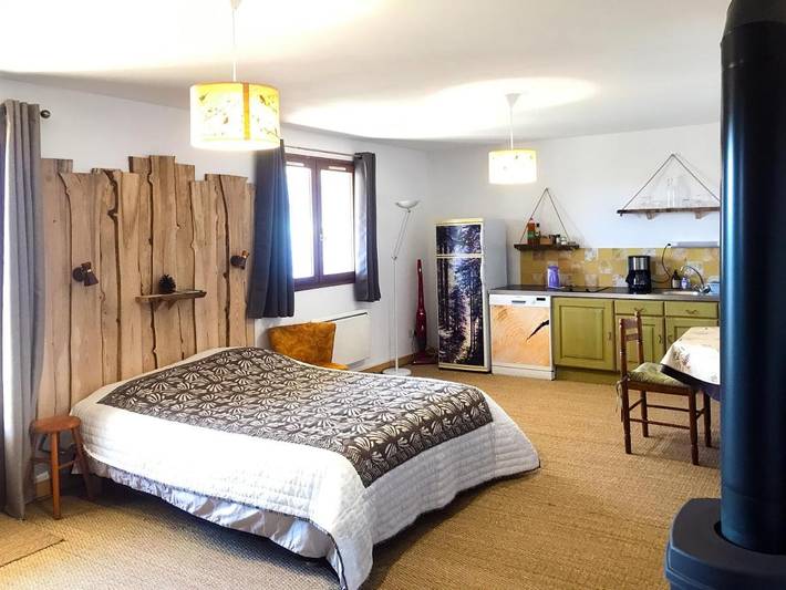 Appartement de vacances pour 2 personnes, avec jardin ainsi que terrasse et vue