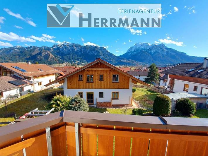 Ferienwohnung für 2 Personen, mit Balkon und Ausblick bei Neuschwanstein