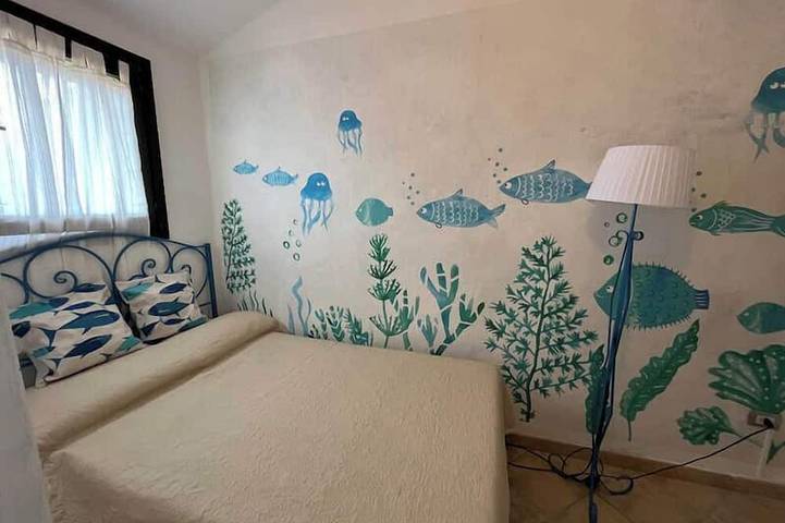 Bezaubernde Aussicht auf das Meer und den privaten Pool 100 Meter vom Strand gratis WiFi in Torre delle Stelle, Maracalagonis