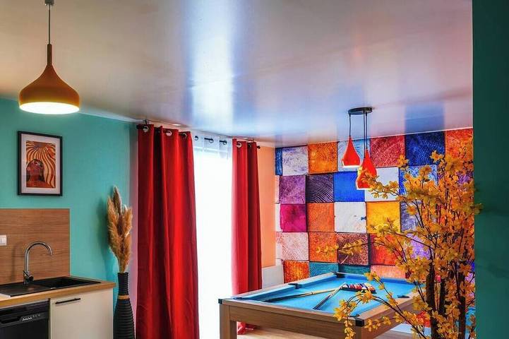 Appartement entier, Suite romantique Bretagne Sud Balnéo,Jeux&Cinéma in Plouay, Région de Lorient
