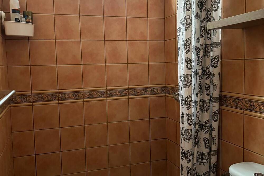 Habitación matrimonial en un bajo baño compartido Areas compartidas in Abades, Arico