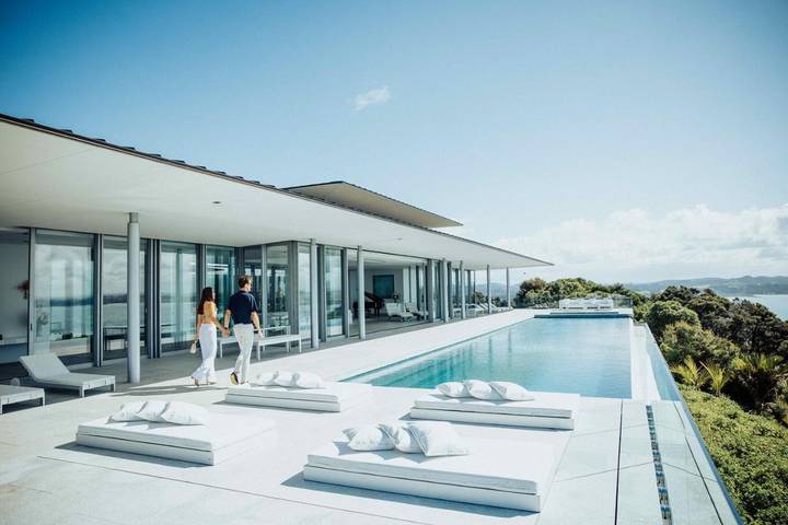 Albergue para 2 personas, con sauna y jardín además de piscina y jacuzzi en Nueva Zelanda