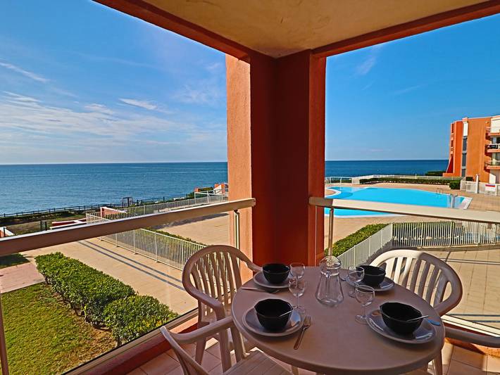 Studio pour 4 personnes, avec Terrasse ainsi que Bassin pour enfant et Piscine