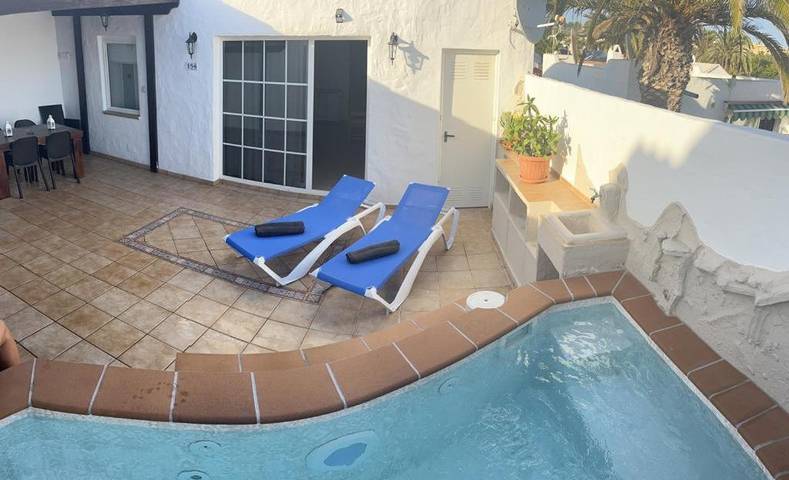 Ferienhaus für 3 Personen, mit Terrasse und Pool, mit Haustier in Costa Calma